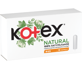 фото упаковки Kotex Natural Normal Тампоны женские гигиенические