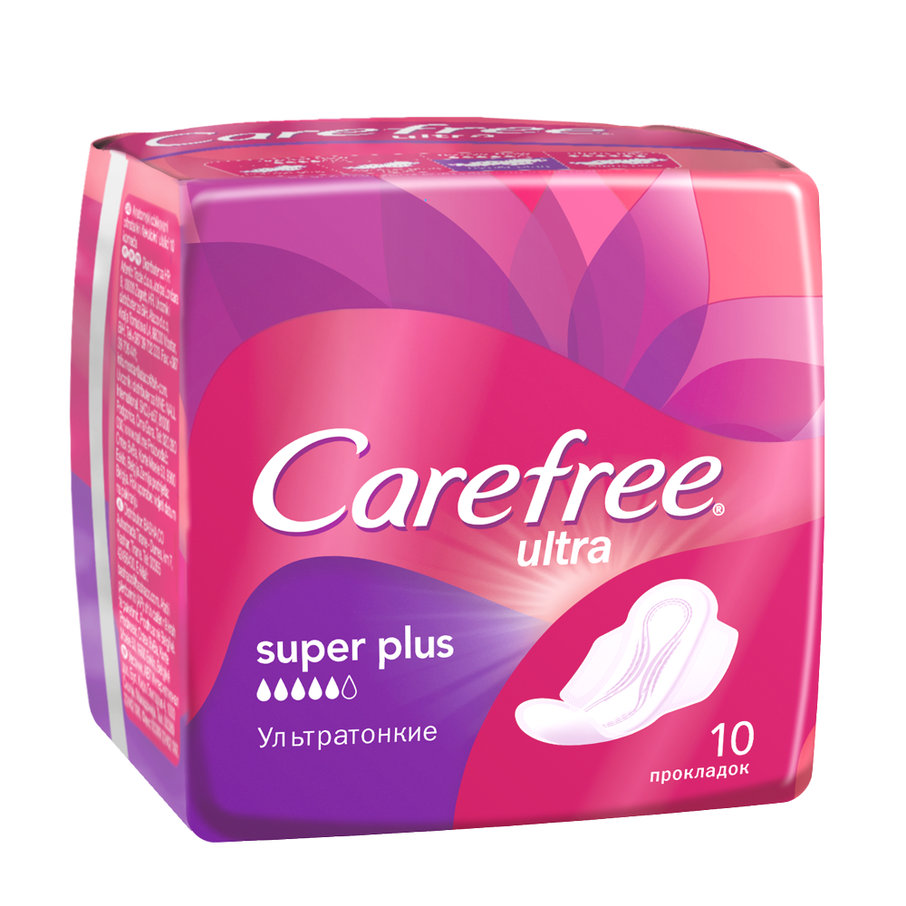 фото упаковки Carefree ultra super plus прокладки женские гигиенические