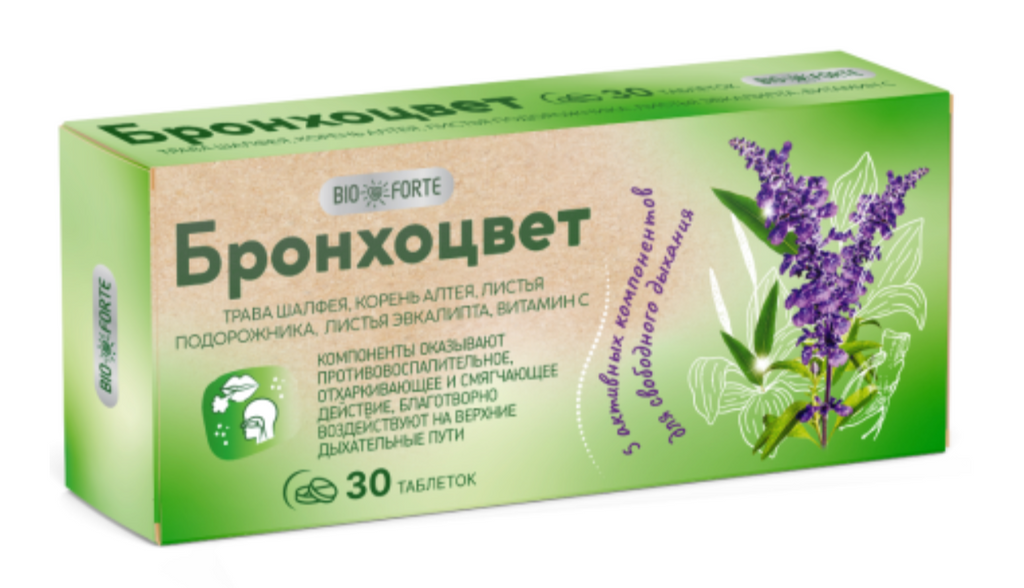 фото упаковки BioForte Бронхоцвет