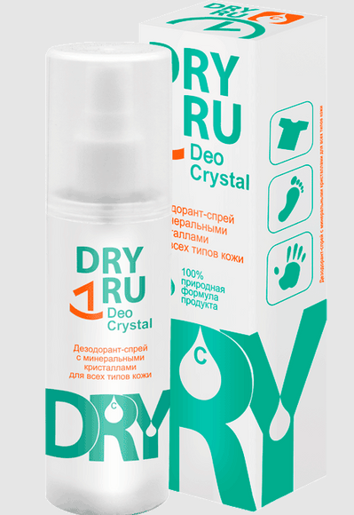 фото упаковки Dry Ru Deo Mineral Дезодорант с минеральными кристаллами