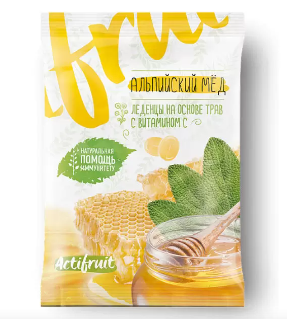 фото упаковки Актифрут Леденцовая карамель с витамином С
