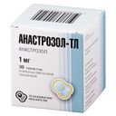 Анастрозол-ТЛ, 1 мг, таблетки, покрытые пленочной оболочкой, 30 шт.