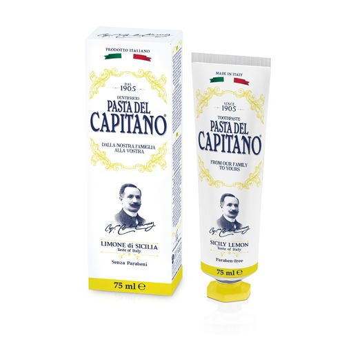 Pasta del Capitano Паста зубная Сицилийский лимон, паста зубная, 75 мл, 1 шт.