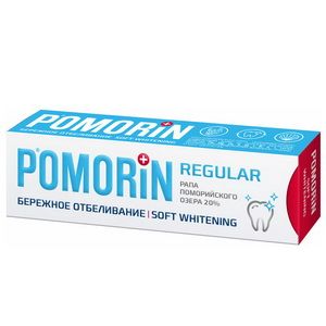 Pomorin regular Бережное отбеливание Зубная паста, паста зубная, 100 мл, 1 шт.