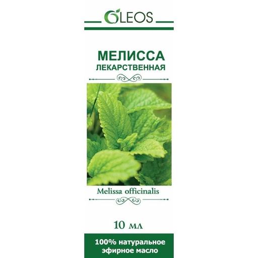 Oleos Масло эфирное Мелисса лекарственная, масло эфирное, 10 мл, 1 шт.