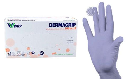 Перчатки смотровые неопудренные Dermagrip Ultra LS (нитрил), размер M, нестерильная (ые, ый), 200 шт.