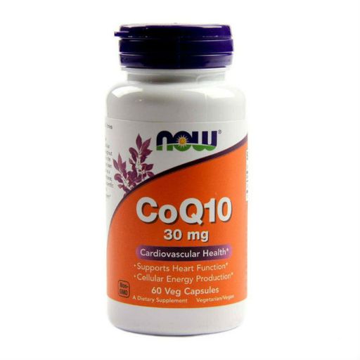 NOW CoQ10 Коэнзим Q10, 30 мг, капсулы, 60 шт.