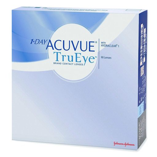 1-Day Acuvue TruEye Линзы контактные Однодневные, BC=8,5 d=14,2, D(-2.50), стерильно, 90 шт.